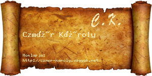 Czmór Károly névjegykártya